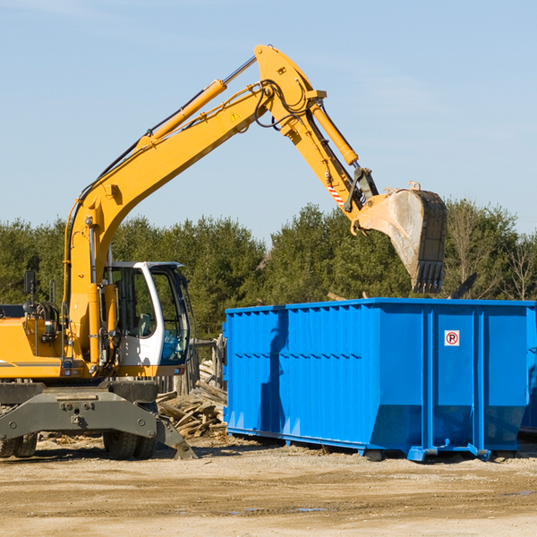 what happens if the residential dumpster is damaged or stolen during rental in Calumet